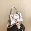 Bow Fashion Korean Version of Internet Celebrity Handbag 2025 Spring New Versatile Ins Shoulder Messenger Bag Small Square Bag