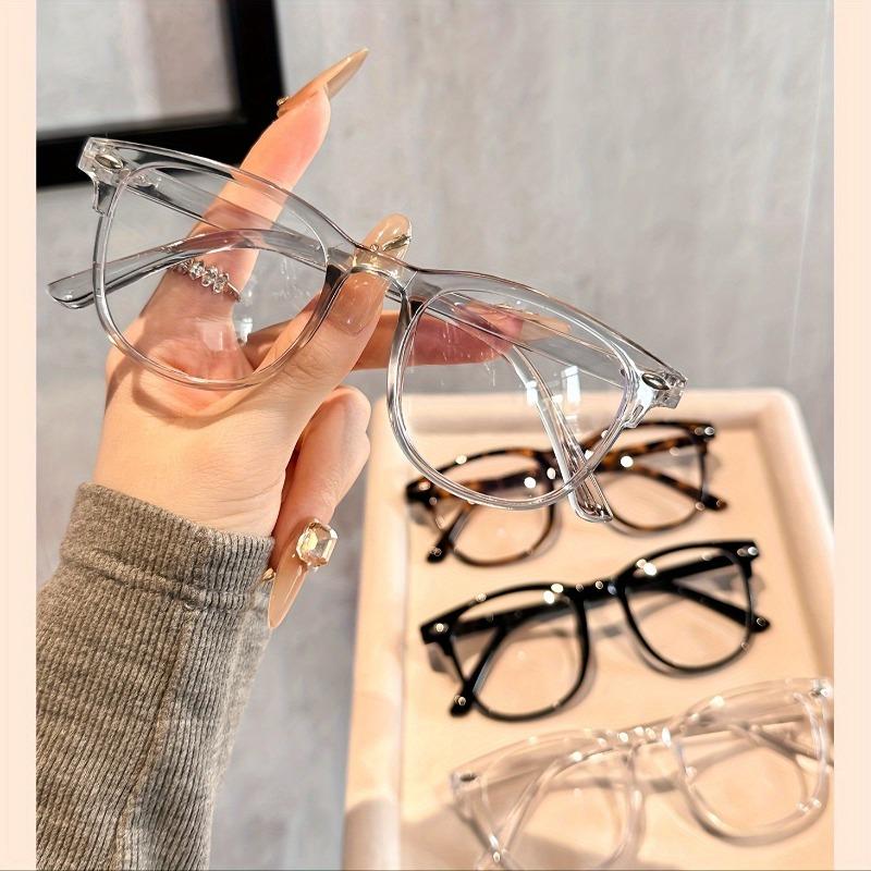 3 Pairs of Simple Retro Fashionable Flat Bottomed Glasses for Both Men and Women Perfect Gifts and Daily Accessories
