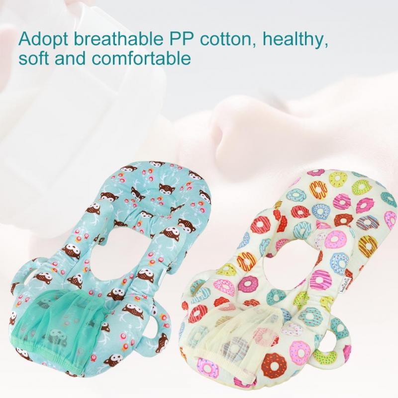 Self-Feeding Baby Pillows Detachable Infant Pillow Hands Free Newborn Bottle Support Toddler Cotton Cushion for Breastfeeding Sleeping Nursing