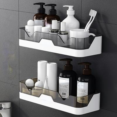 Bathroom Shelf WC Shampoo Holder Shower Shelves Wall Mount Kitchen Storage Basket Cosmetic Rack Home Organizer Bath Accessories