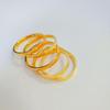 Gold Daisy Chased Bracelet & Ring Set: Elegant Women's Light Luxury Jewelry