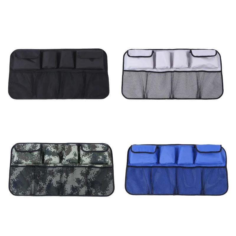 Car Trunk Organizer Adjustable Backseat Storage Bag Net High Capacity Multi-use Oxford Automobile Seat Back Organizers Universal