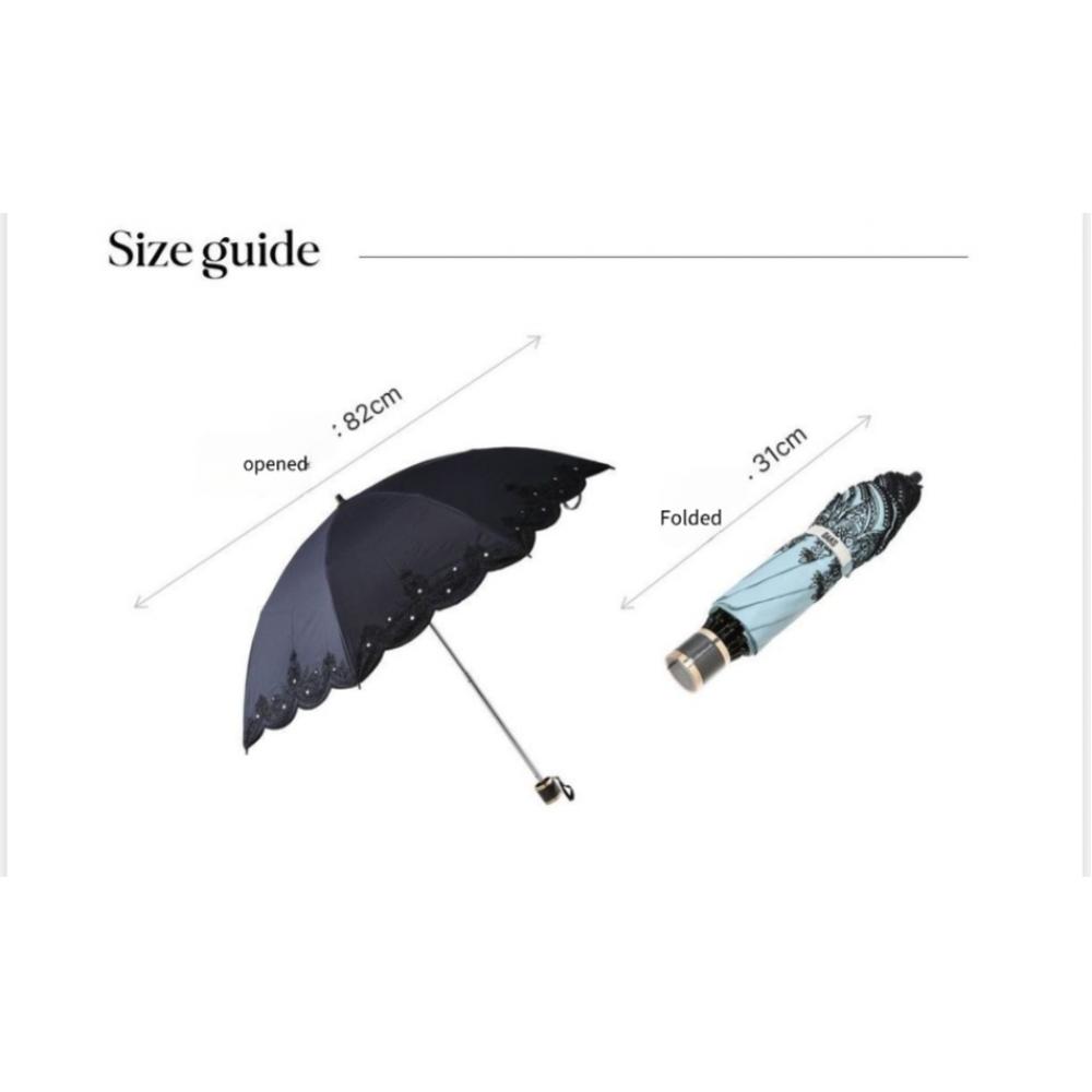 Daks Ivory Sequin Embroidered Umbrella  Umbrella Combo  Dbum6e107i2