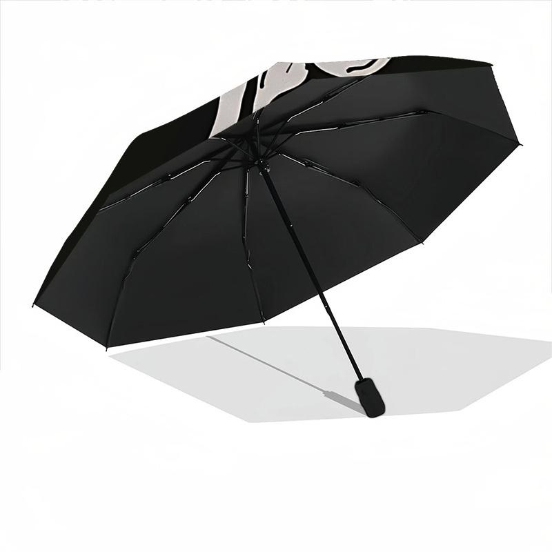 1 Stück Scream Maske Automatisches Öffnen/Schließen Regenschirm Faltregenschirm, Tragbarer Kompakter Reise Regenschirm, Geburtstags-/Weihnachtsgeschenk für Männer & Frauen L1110y41