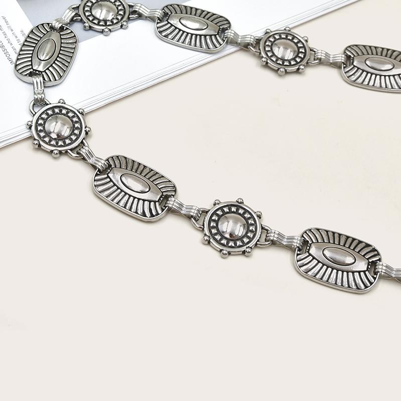 Vintage Carving Flower Waist Belt Dress Decoration Waistband For Women Girls High Quality Adjustable Punk Waist Chain Gifts