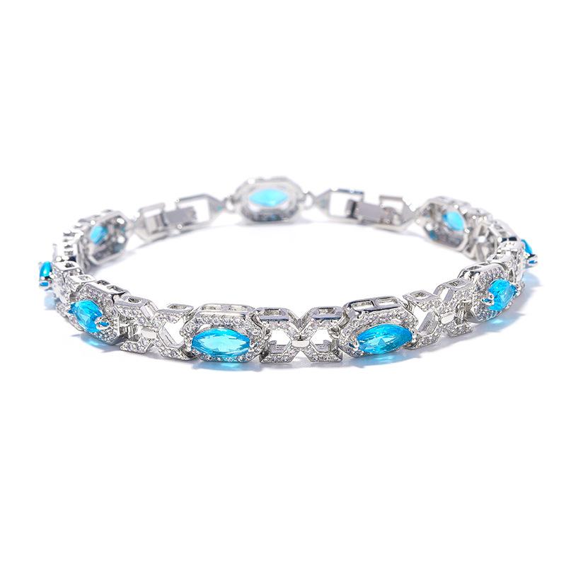 Europe and The United States Explosions Colorful Bracelets Handmade Inlaid Zircon Bracelets Girls Advanced Sense of Jewelry.