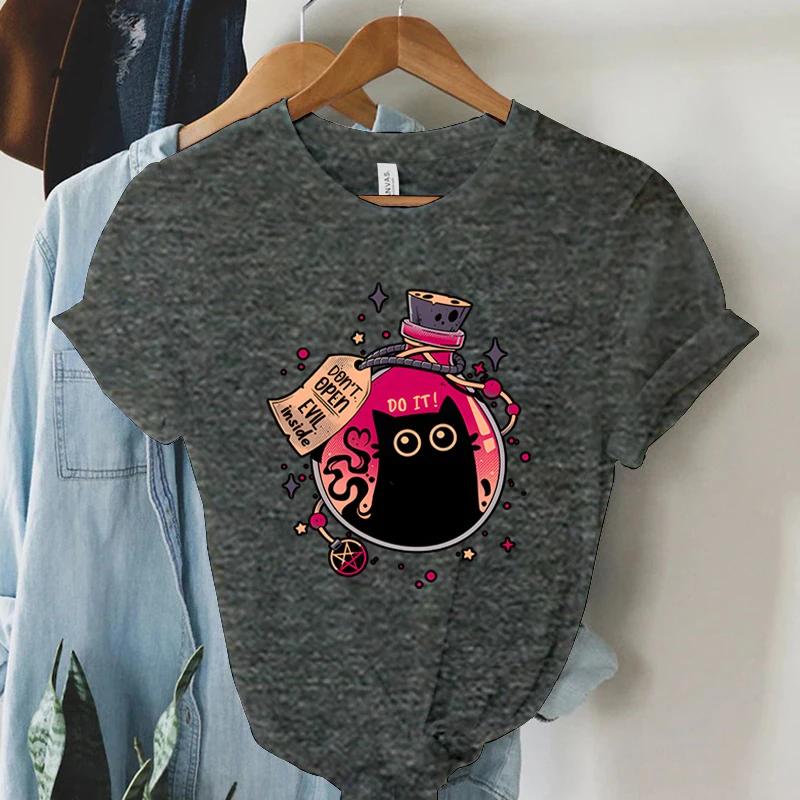 Woman Clothing Graphic T Shirts Womens Lovely Pattern Tshirt for Female Fashion Tops 2024 Funny T Shirts Youthful Woman Clothes
