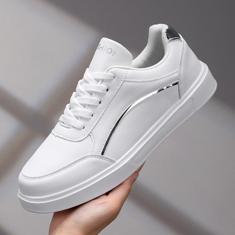 2025 Casual Fashion Sports Skateboard Shoes Little White Shoes Non-slip Waterproof Breathable Women's Board Shoes Versatile Little White Shoes