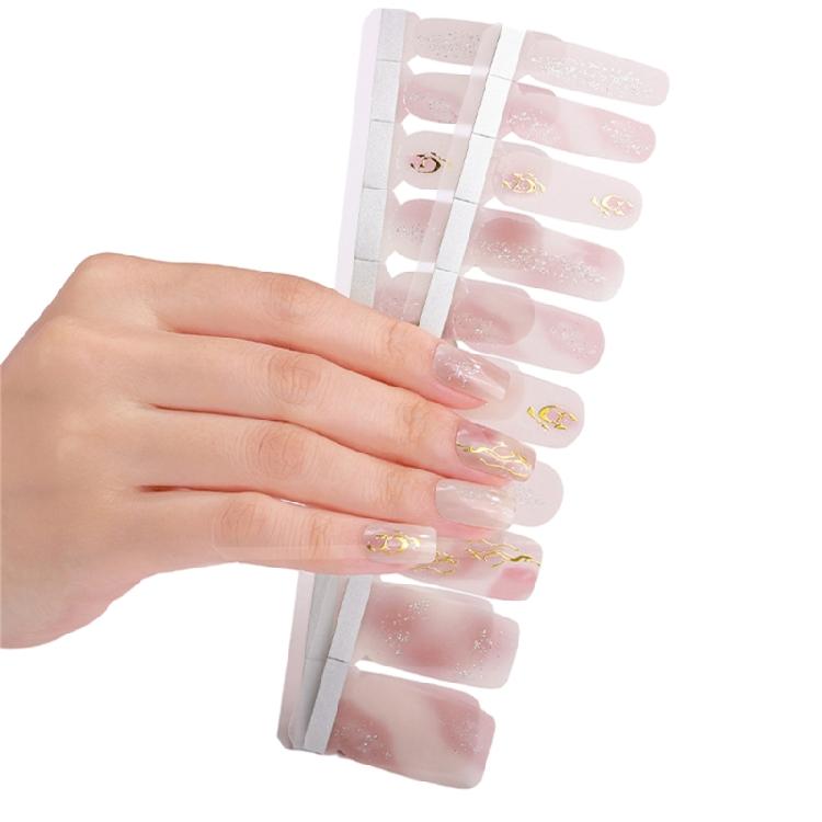 Gradient Nail Art Stickers Full Wrap Nail Stickers Self-Adhesive Nail Art Decals