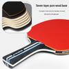 Boshi Ka Table Tennis Set: High-Elastic Rackets with Horizontal Grip - Includes 2 Rackets & 3 Balls for Beginner Training