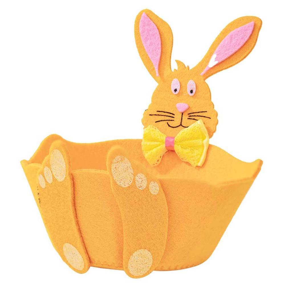 

Jewelry Organizer Metal Rabbit Candy Box Cut Exquisite Felt Bunny Basket Cartoon Small Easter Storage Case Wedding Ornaments помаранчевий