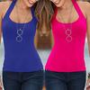 Sommer Strand Sexy Damen Einfarbig Neckholder Weste Slim Fit Rückenfreies Tanktop