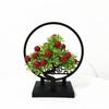 New Chinese Style Screen Divider With Small Fruit Faux Plants For Home Decor And Gifts