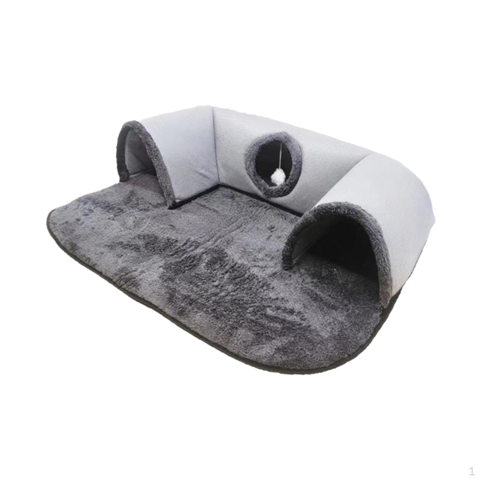 

Function Cat Bed with Tunnel And Play Area for Indoor Use By Small Animals S
