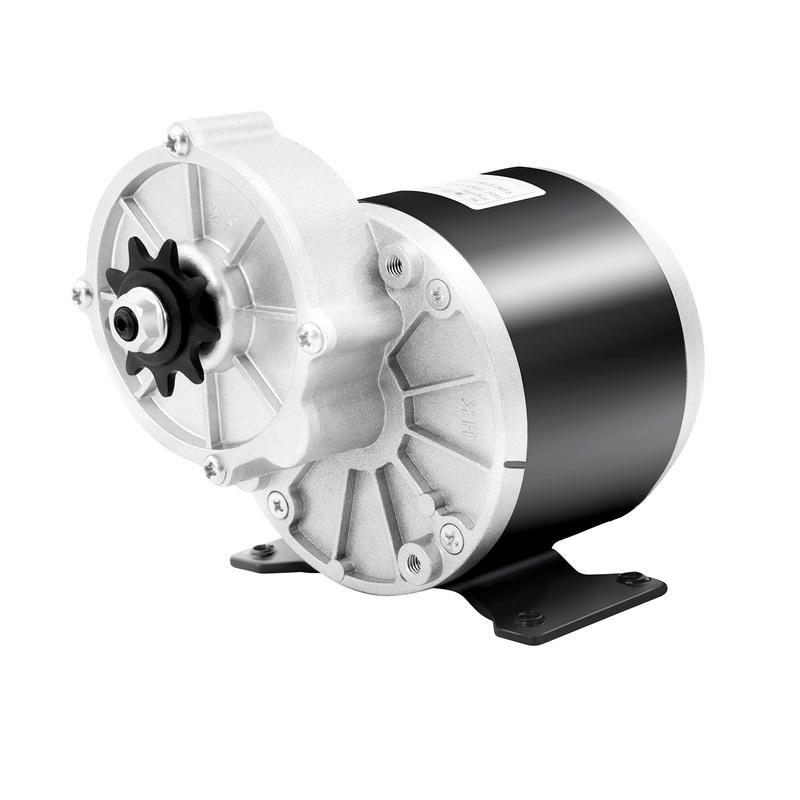 DC24V 350W Gear Reduction Motor W/ 9 Tooth Sprocket, 2750rpm Electric Bicycle Brushed Motor Gear Reduction for Scooter, E-Bikes, Mopeds