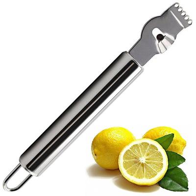 Grattugia per sbucciare limoni Grattugia per agrumi Coltello per sbucciare Utensili da cucina Zester per limone in acciaio inossidabile