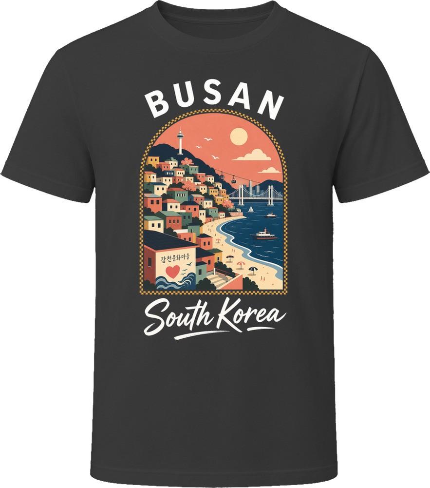 Busan South Korea Gamcheon Beach Tourist Souvenir Travel Vacation T-Shirt