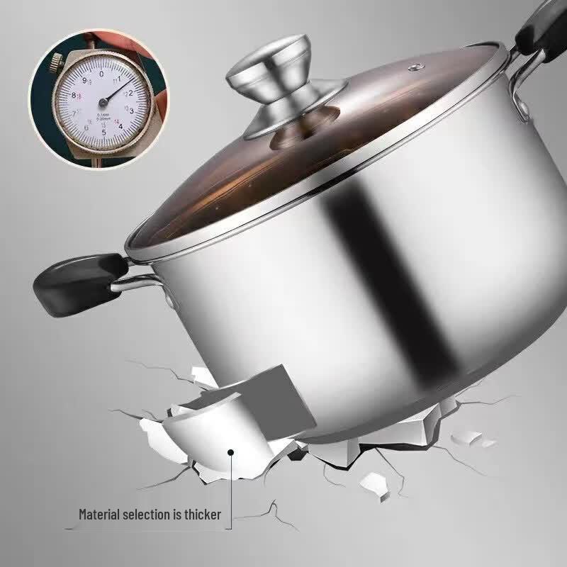 Mi Ling 24cm 304 Stainless Steel Soup & Noodle Pot