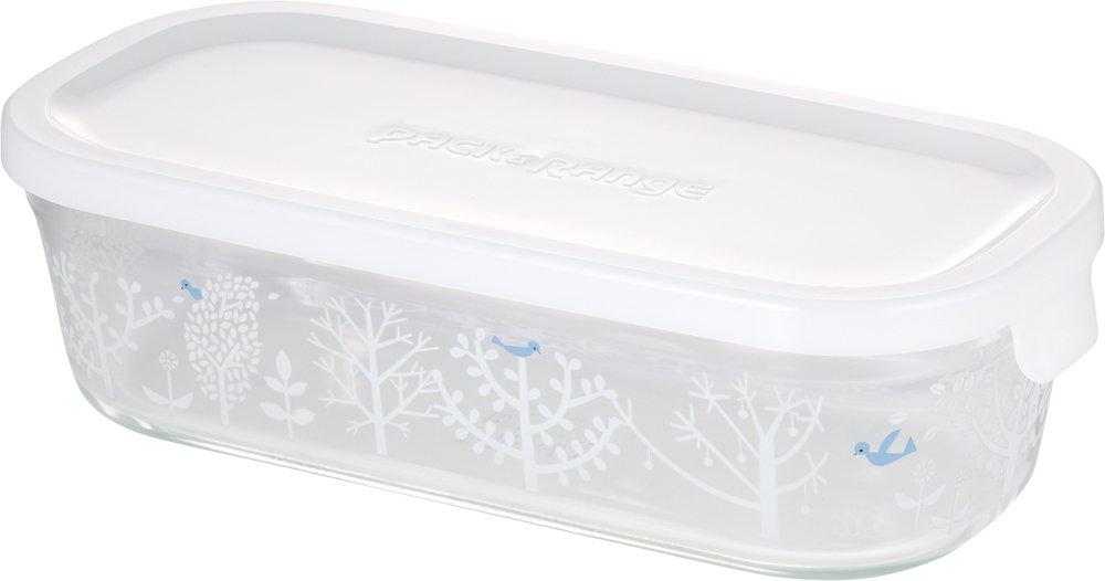 

iwaki Glass Storage Butter Shinji Kato Petit Pack (Iwaki) Heat-Resistant Container, Case, Bois, Rectangular, Medium, 500ml, & Microwave, B3246-SNC1