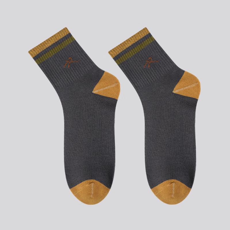 LangSha Men s Anti-Odor Sport Cotton Mid-Calf Socks