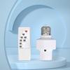 2025 LED Lampholder E27 AC85-265V Universal Infrared Remote Control Smart Socket Timer Color Changing Easy Install for Home
