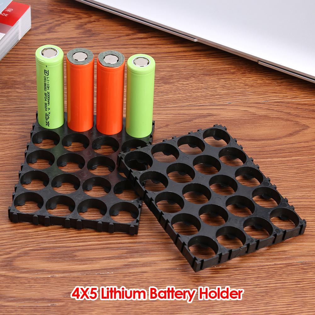 Portable Spacer Radiating Holder Household Electricity 4x5 Cell Lithium Battery Accessories for DIY 18650 Battery Pack