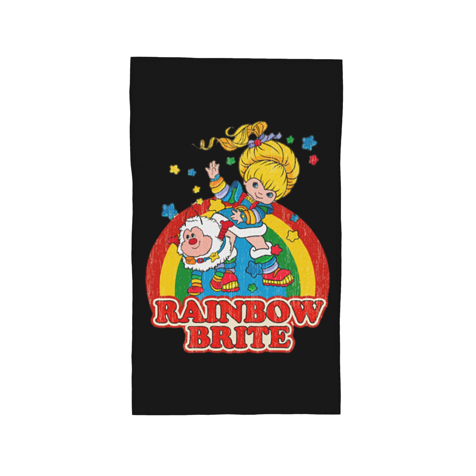 

Rainbow Brite Vintage Colorful Design Soft Face Towel Quick Dry Pool Bath Cotton Towels Absorbent Quick W30*H60(CM)