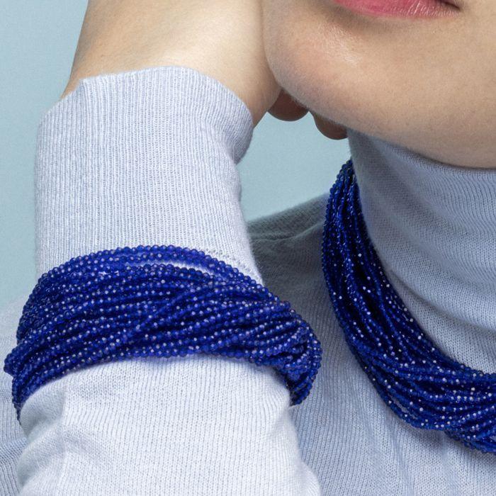 Bracelet - Luxenter - Kibak - Argent Sterling 925 - Cristal Bleu Foncé - 22 Cm