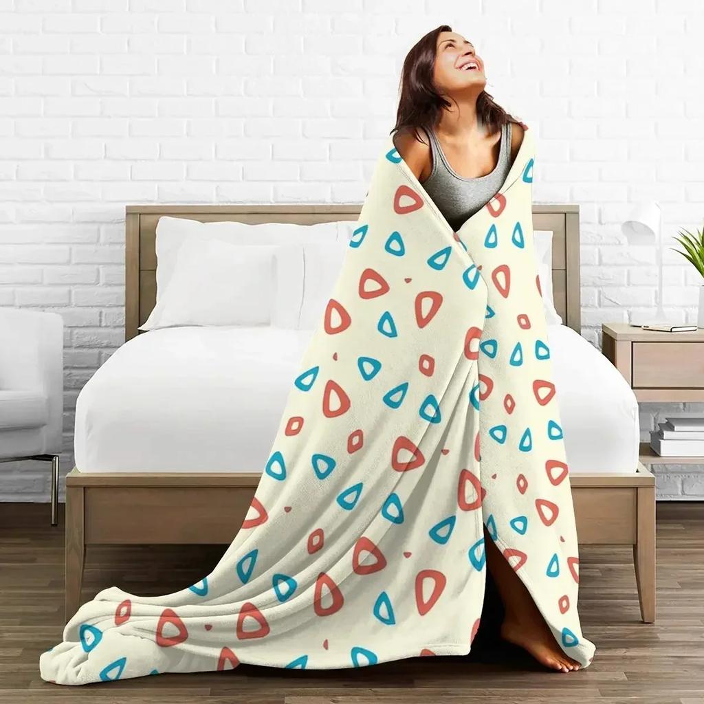 Togepi Pattern Blanket Soft Warm Flannel Throw Blanket Cover for Bed Living room Picnic Travel Home Sofa