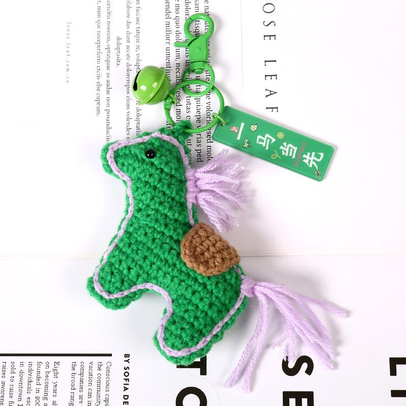 

Wool Crochet Year of the Horse Keychain: Cute Little Horse Bag Pendant Accessory Gift.