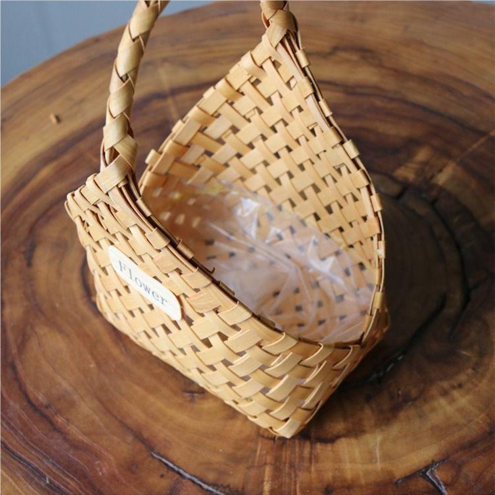 Handmade Storage Basket Wall Mounted Gift Packaging Box Multi-functional Flower Basket  Food