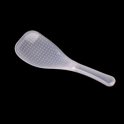 2Pcs Kitchen Non Stick Rice Paddle Hand Roll Spoons Clear Plastic Meal Spoons