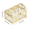 12pcs Hollow Design Chocolates Container Elegant Present Jar Treasure Chest  Birthday Party