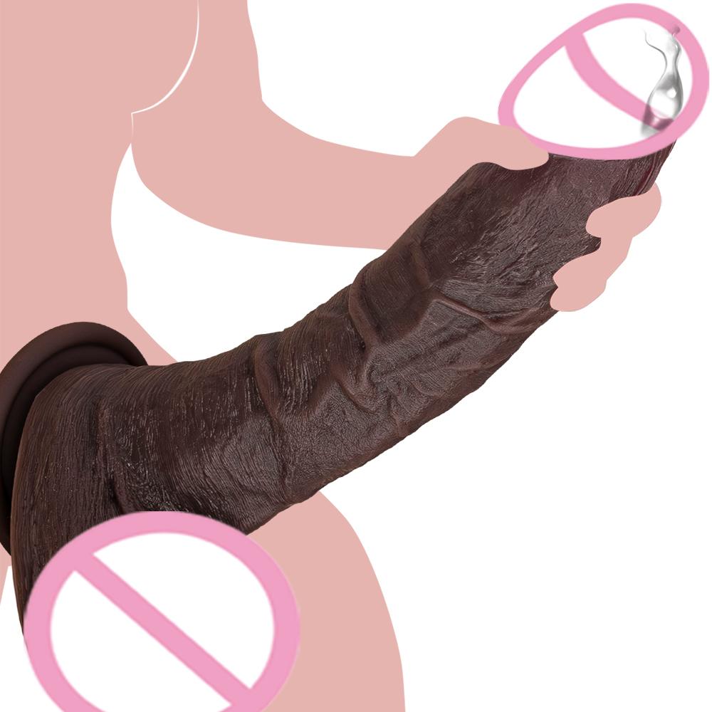 Sexy Adult Toy Dildo Realistic Manual Silicone Dildo for Women Clitoral Vagina Stimulation Anal Massager with Strong Suction Cup