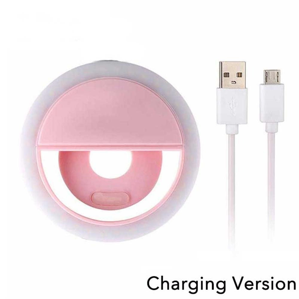 

USB-Charging Phone Camera Light – Adjustable Brightness Fill Light & Portable Rechargeable Selfie Ring Light