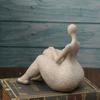 Contemporary Abstract Woman Statue Home Decoration Sandstone Resins Lady Figurine Sculpture for Home Office Decoration