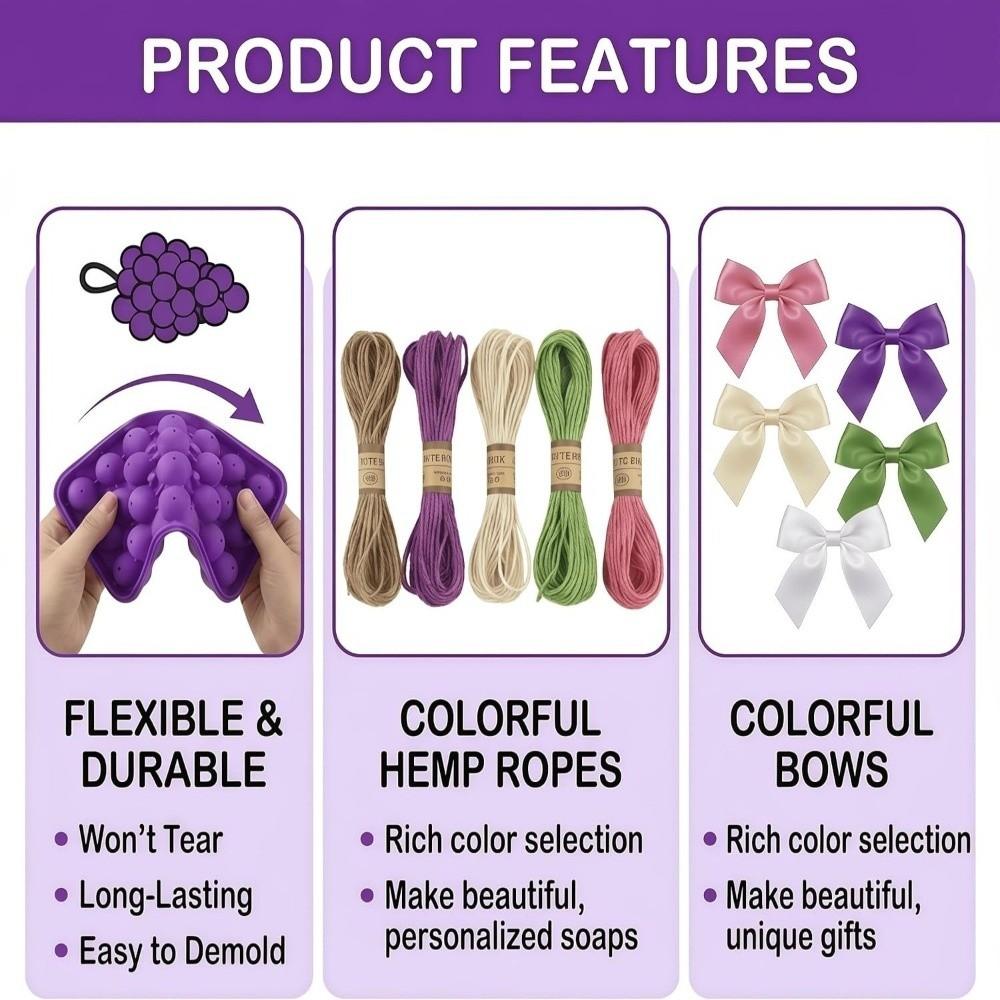 Round Shape Grape Ball Molds 25 Grids Ice Cube Mold Creative Handmade Soap Molds DIY Crafts