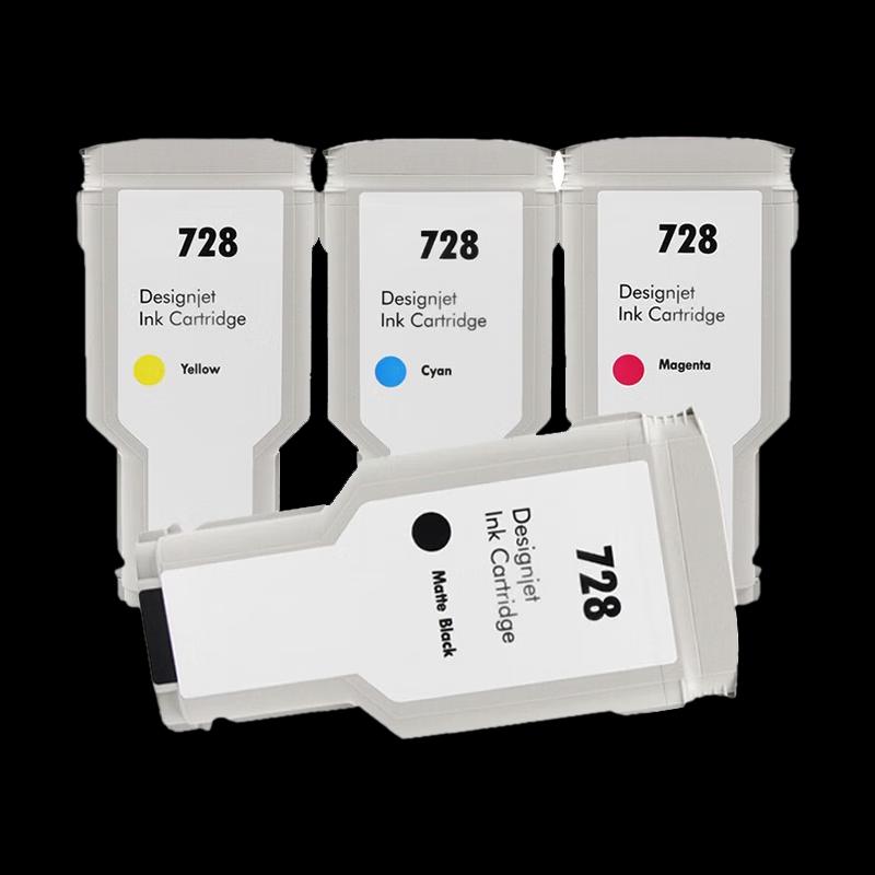 Compatible HP 728 Ink Cartridge 4-Color Set