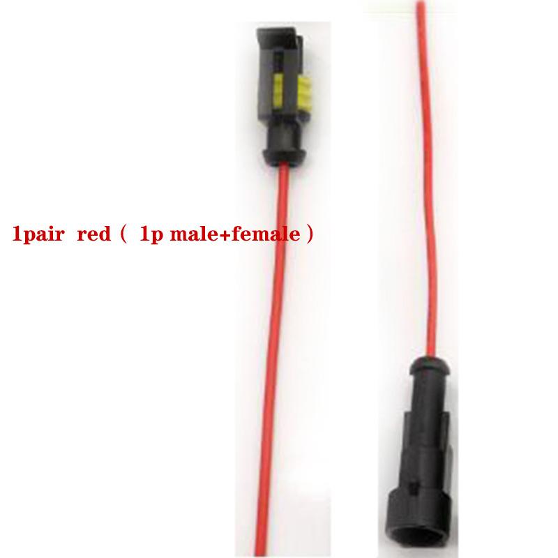 1pair 1P 2P 3P 4P 5P 6P Way Waterproof Electrical Auto Cord Connector Male Female Plug 18awg with Wire Cable for Car Motorcycle