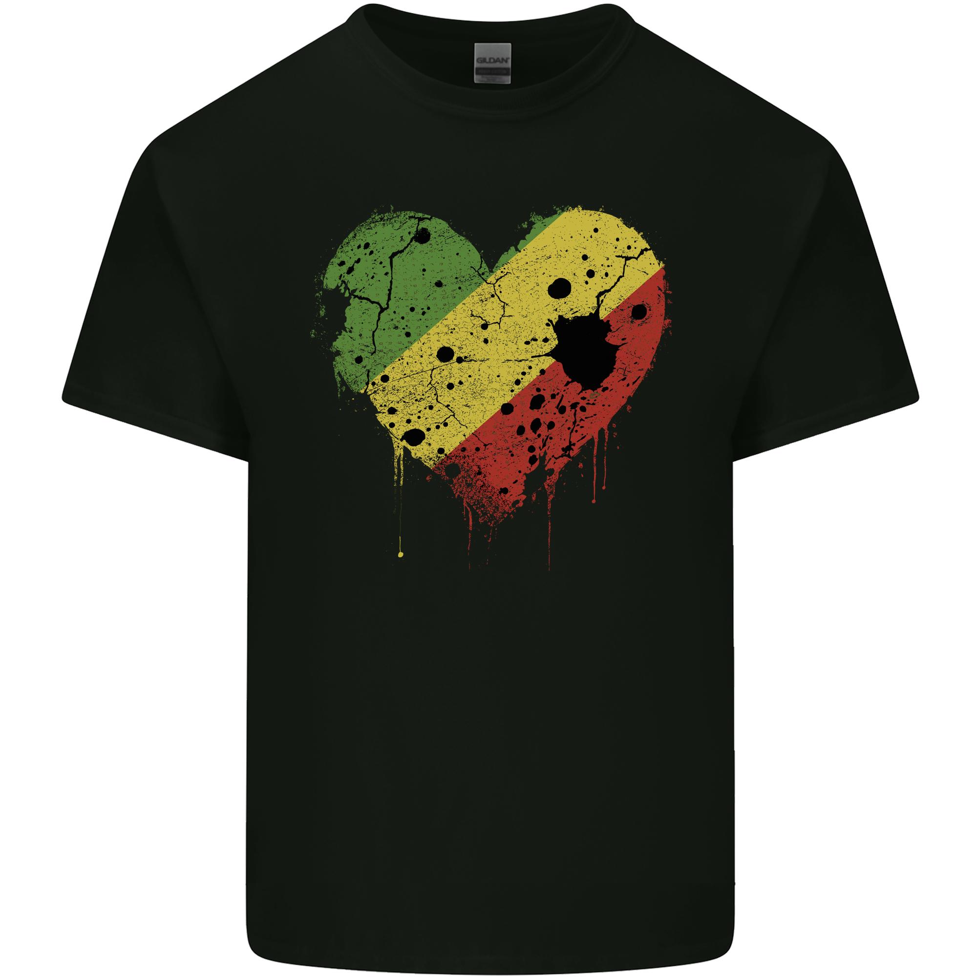 Love Republic of the Congo Flag Day Football Unisexs Light Cotton TShirt S