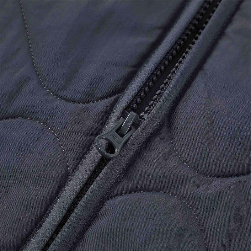 Puma Lightweight Padded Solid Color Fashion Casual Comfortable Jacket Men Jackets Galaxy-Gray 632291-69