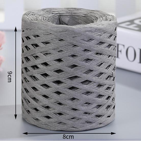 200M Natural Raffia Straw Yarn For Knitting Crocheting Paper Threads Friendly Paper Yarn DIY Handmade Summer Sunhat Beach Bag