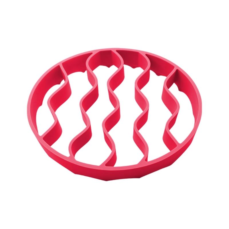 Silicone Open Rack Insert for Slow Cooker Use, Pot Bottom Lift Support for Soup, Porridge and Braised Dish Cooking Meal Use