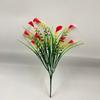 35cm Artificial Plastic Calla Lily Bouquet Fake Flowers for Indoor Home Room Decor Garden Wedding Decorations Fake Flowers