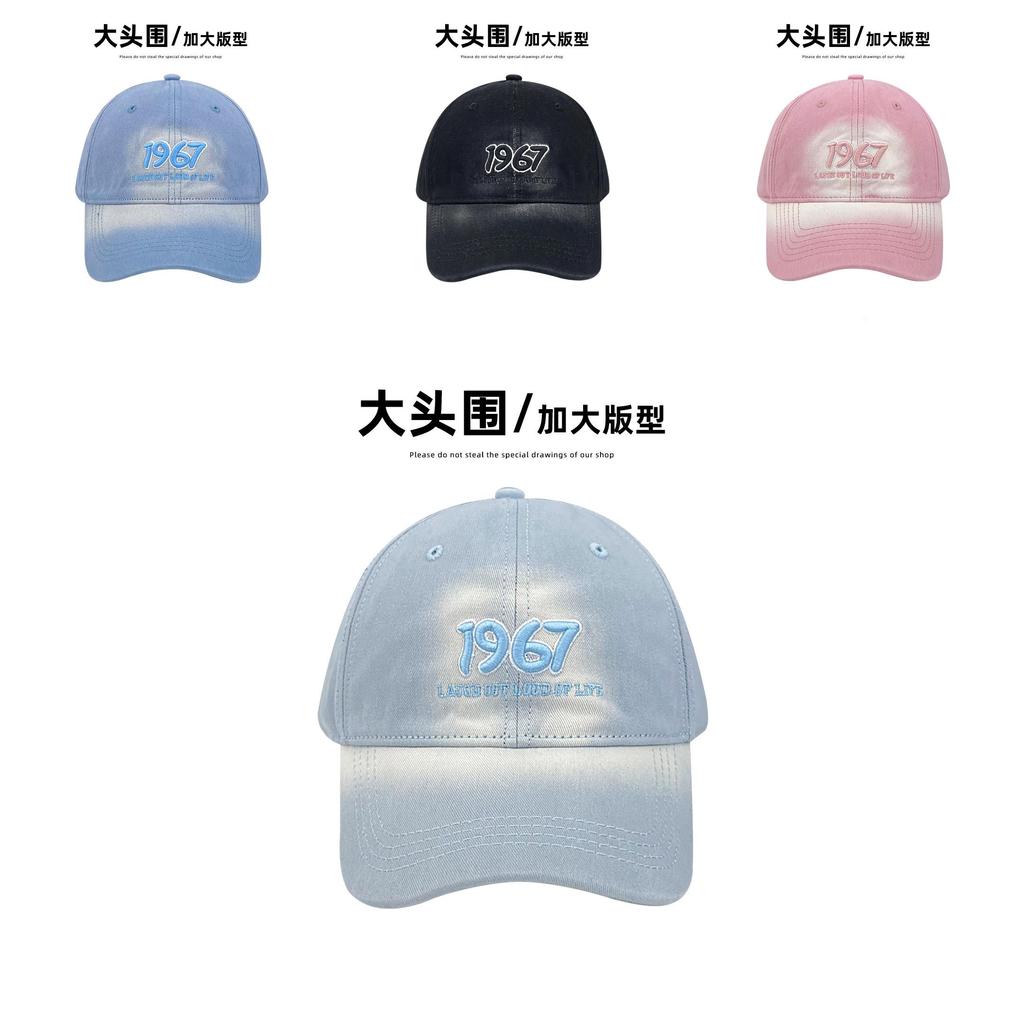 Letter Embroidered Cotton Baseball Cap With Curved Brim For Sunshade And Daily Use