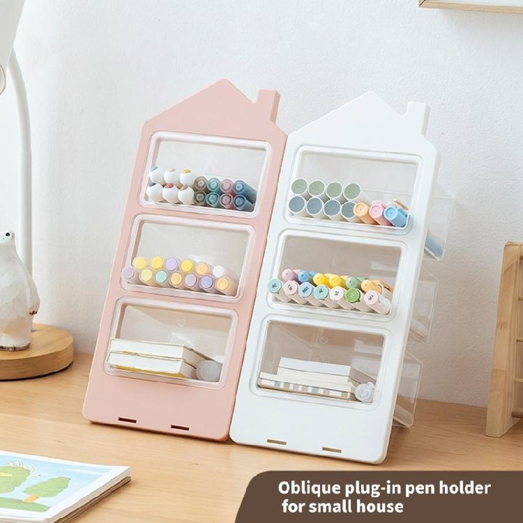 Desk Pen Pencil Holder Office Home Decorations Desk Brush Pen Holder Pen Container Desktop Ornament Pencil Storage Shelf