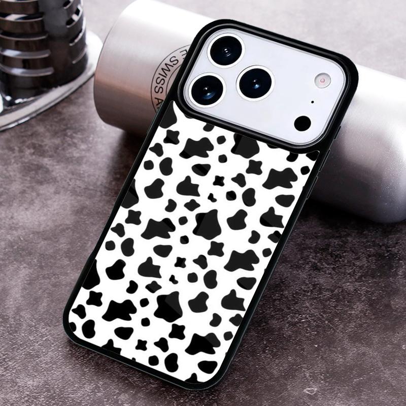 Dalmatian Cow zebra texture Phone Case For iPhone 17 16 15 14 13 12 11 Pro Max Plus 17Air Soft Silicone Cover