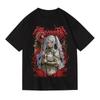 2026 Summer Japanesestyle 2D Anime Ruined Felilin Cartoonthemed Printed Shortsleeved Cotton Tshirt for Both Men and Women