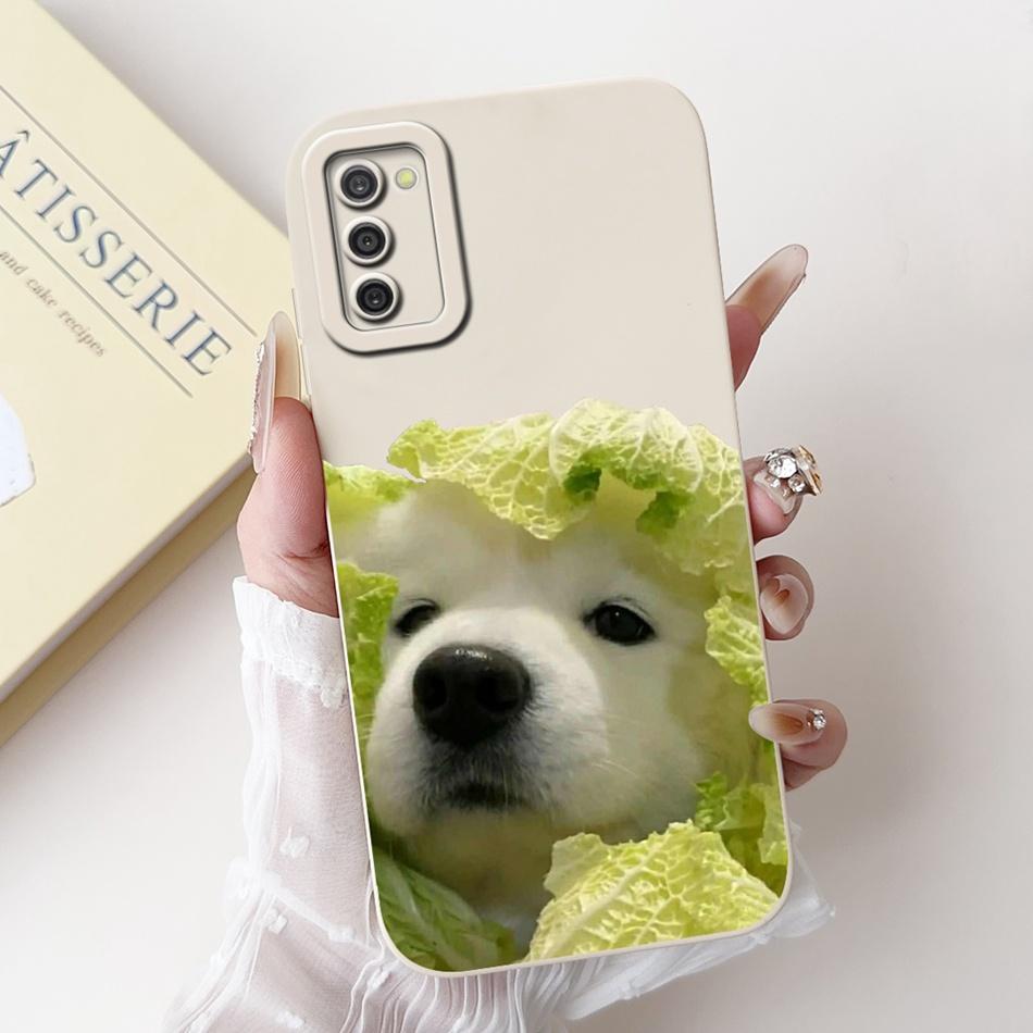 For Samsung Galaxy A03S A02S Cute Panda Rabbit Cartoon Soft Silicone Case For Samsung A02s A03s Camera Protective Phone Cases