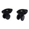 2pcs Luggage Suitcase Wheels Black Mute Universal Rotation Travel Suitcase Casters Replacement